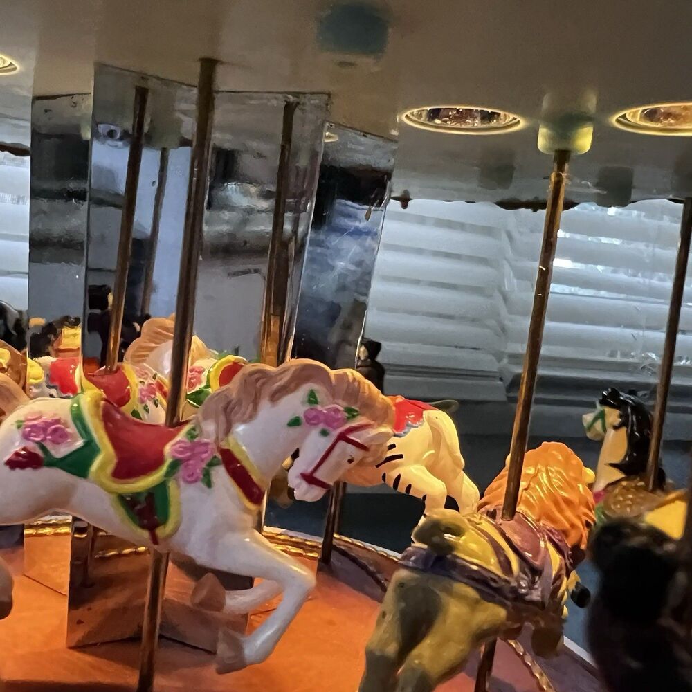 Mr. Christmas Triple Decker Carousel Musical Animated 2012 Vintage Work Read - Picture 8 of 14
